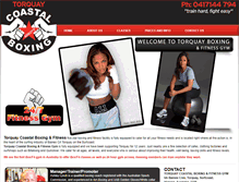 Tablet Screenshot of coastalboxing.com